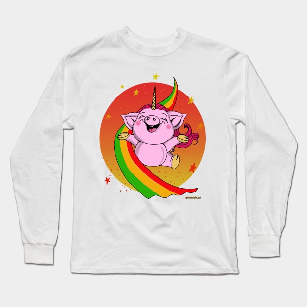 pigcorn Long Sleeve T-Shirt by DEATHSTYLE MERCH